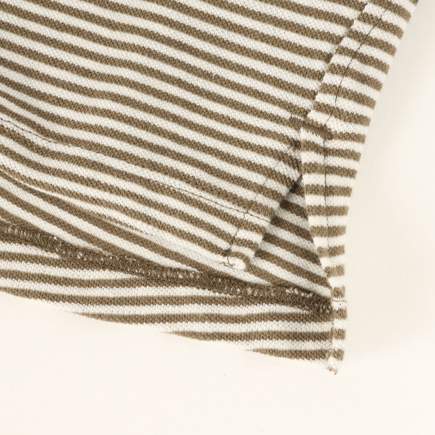 24SS 鹿の子 ボーダー Tネック Tシャツ(CLERK S/S T-NECK TEE C/L PIQUE BORDER)