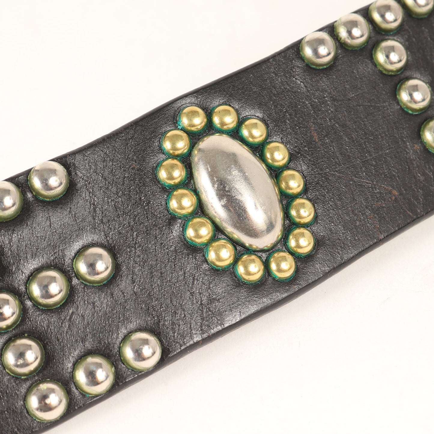 FAITH CRIMIE TRUSTロゴ スタッズ レザーベルト