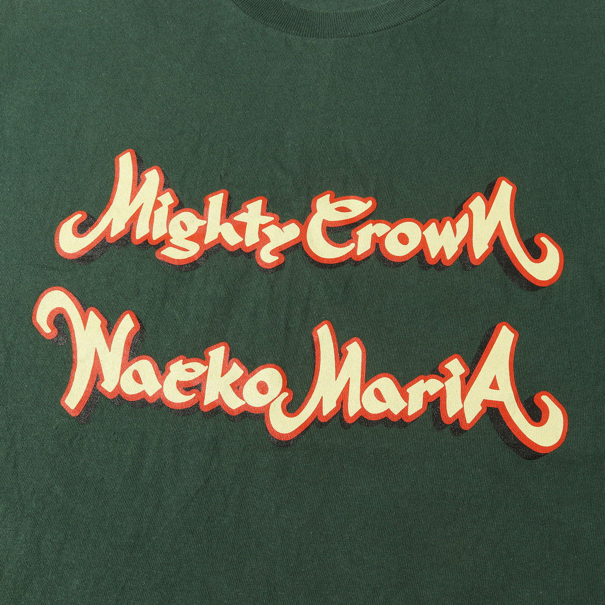 22SS ×MIGHTY CROWN ロゴプリント クルーネック Tシャツ