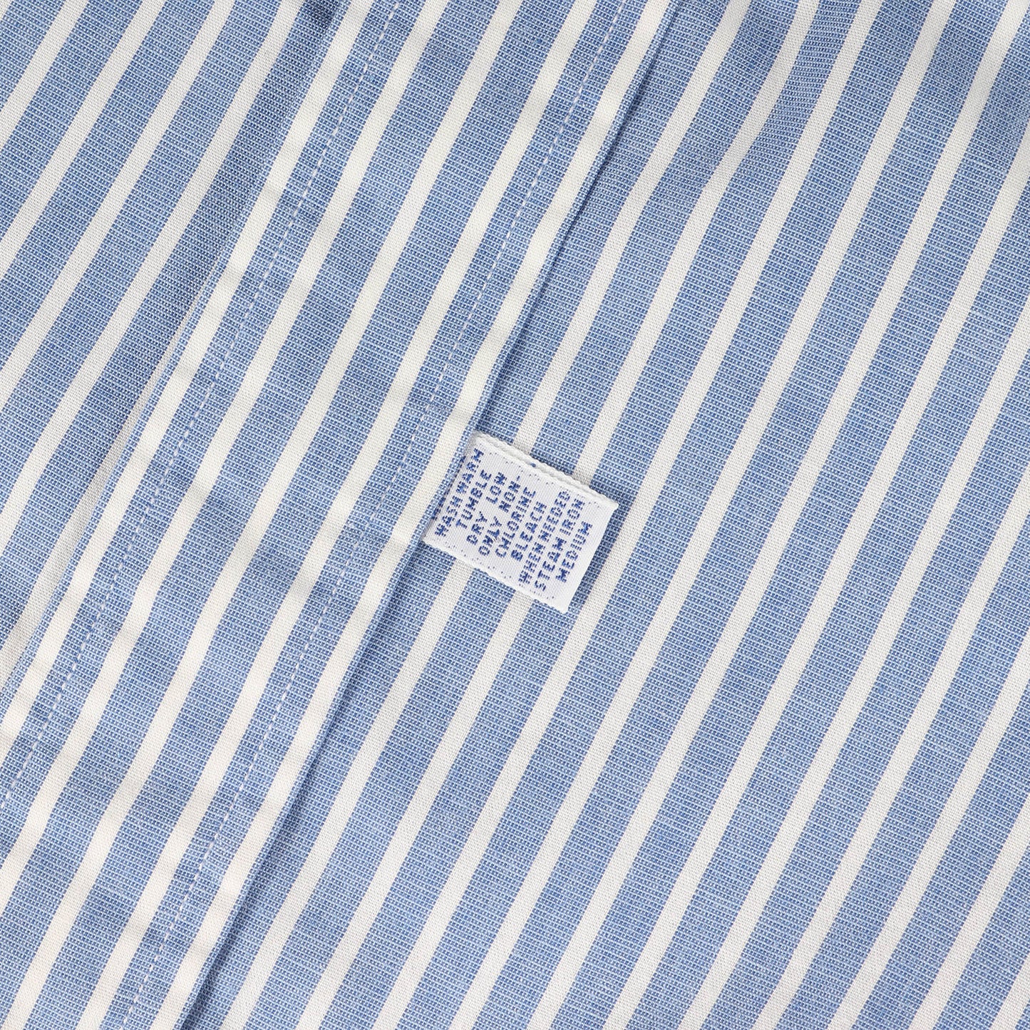 バンドカラー ストライプシャツ