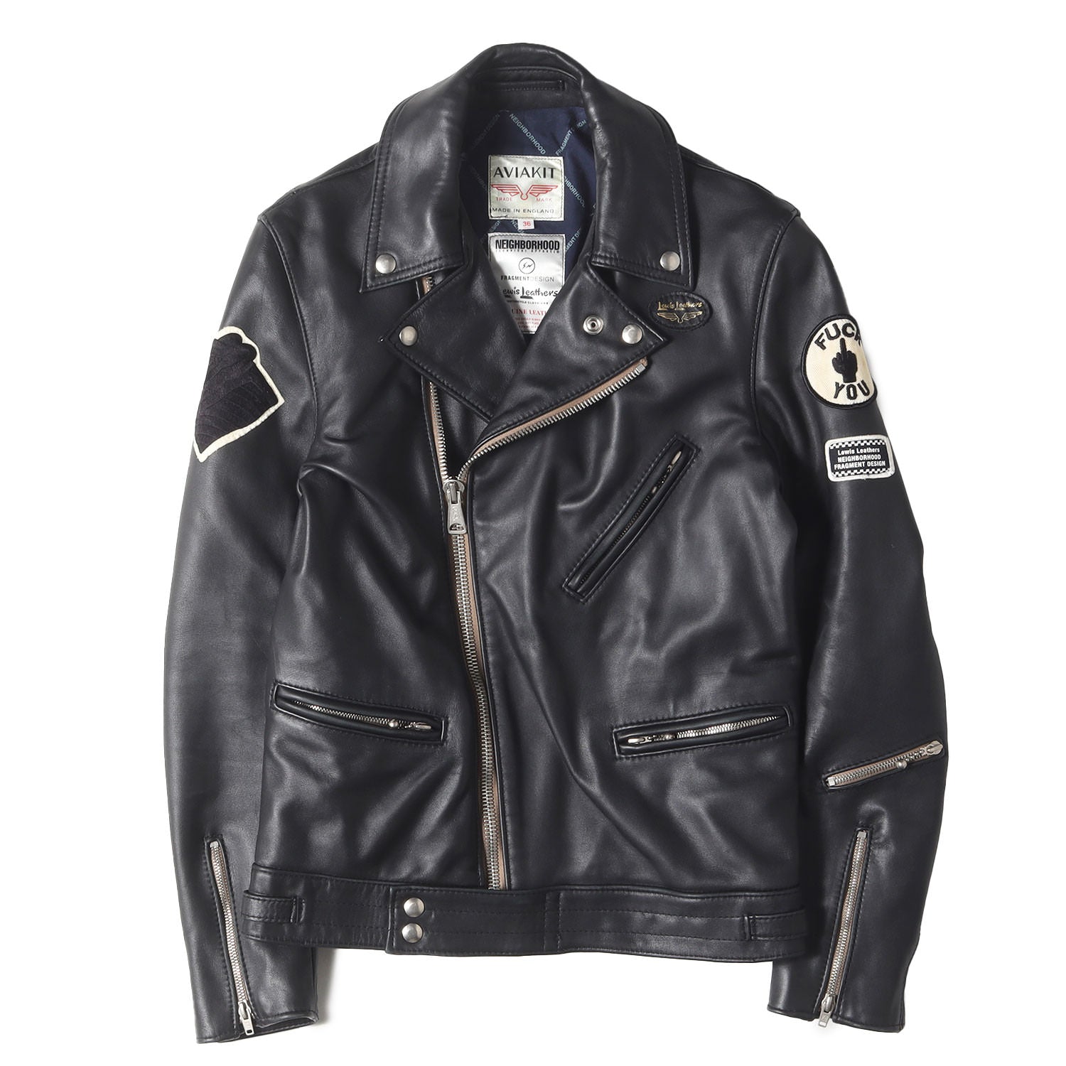 初売り限定 ×Lewis Leathers ×fragment design サイクロン レザー 