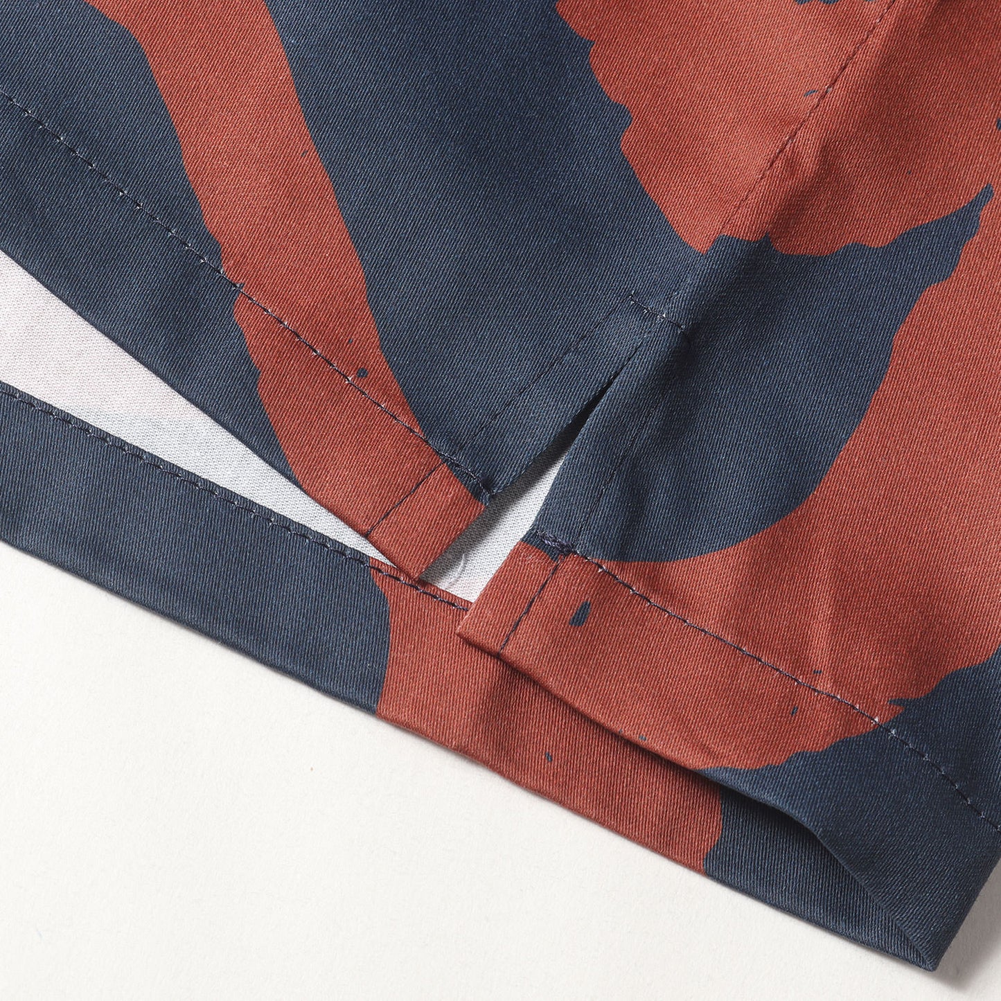 24SS 総柄グラフィック オープンカラー 半袖シャツ(LINES SHIRT)