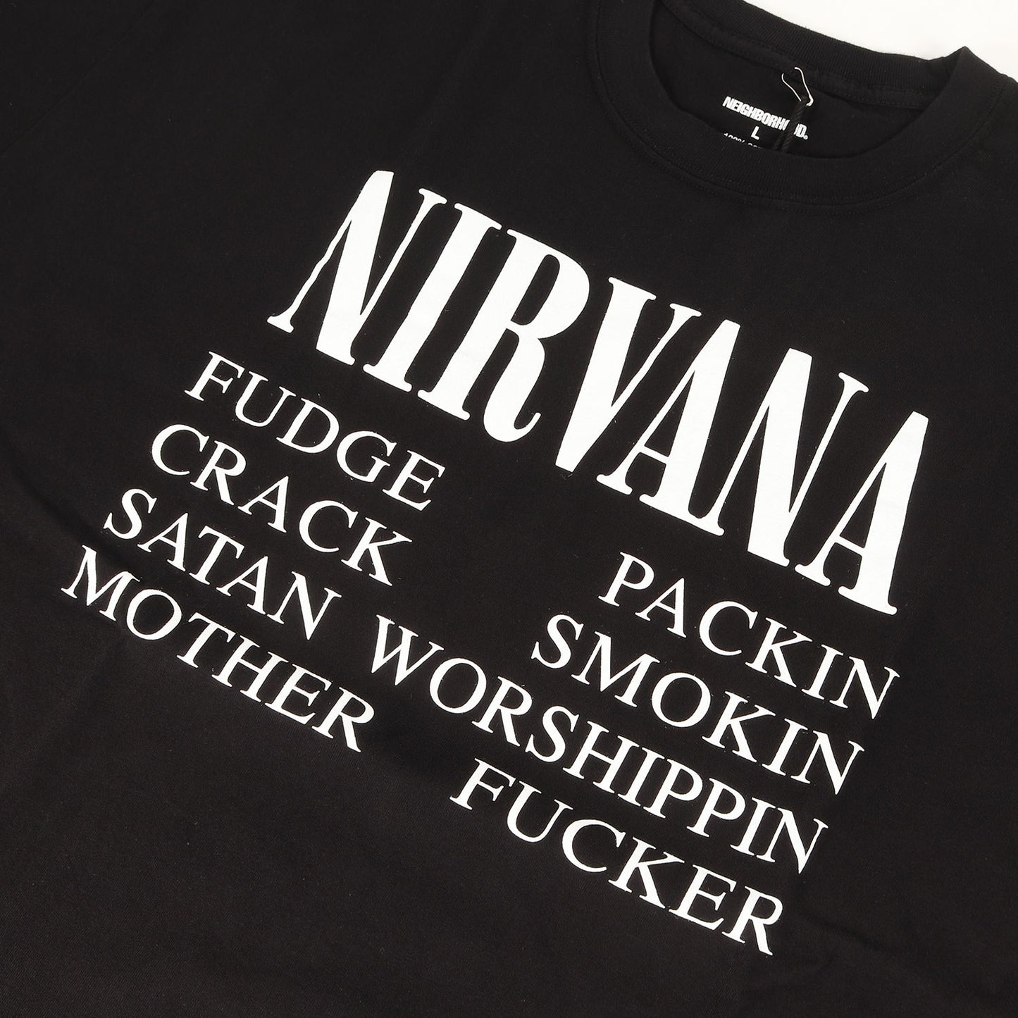 24SS ×NIRVANA アートワークロゴ クルーネック Tシャツ (NH X NIRVANA.TEE SS-4)