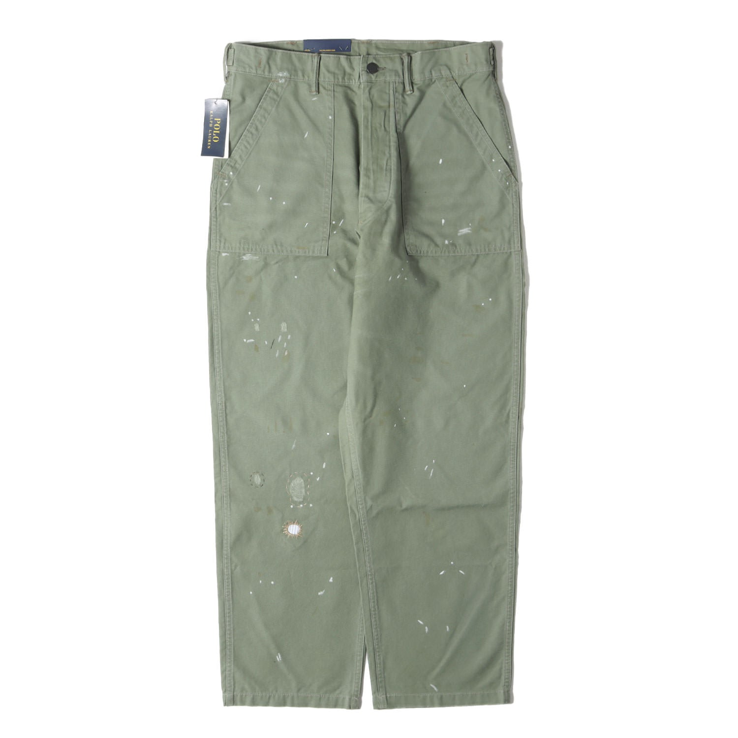 現行モデル] ペンキ加工 コットンサテン ユーティリティ ベイカー