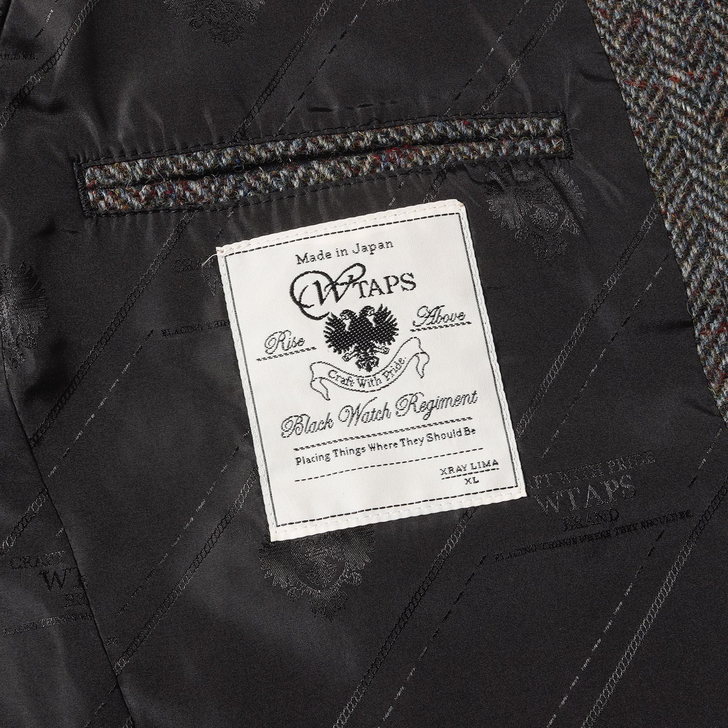 ×Harris Tweed ツイード マックイーン 3つボタン ワークジャケット(McQUEEN / JACKET)