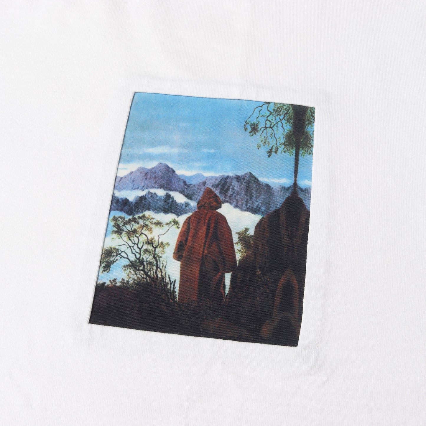 JohnUNDERCOVER グラフィック切替し クルーネック Tシャツ