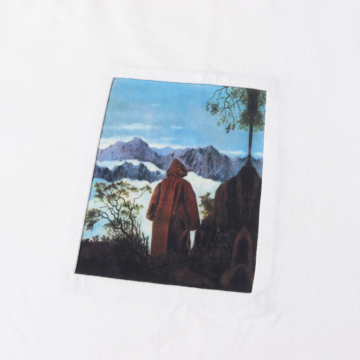 JohnUNDERCOVER グラフィック切替し クルーネック Tシャツ