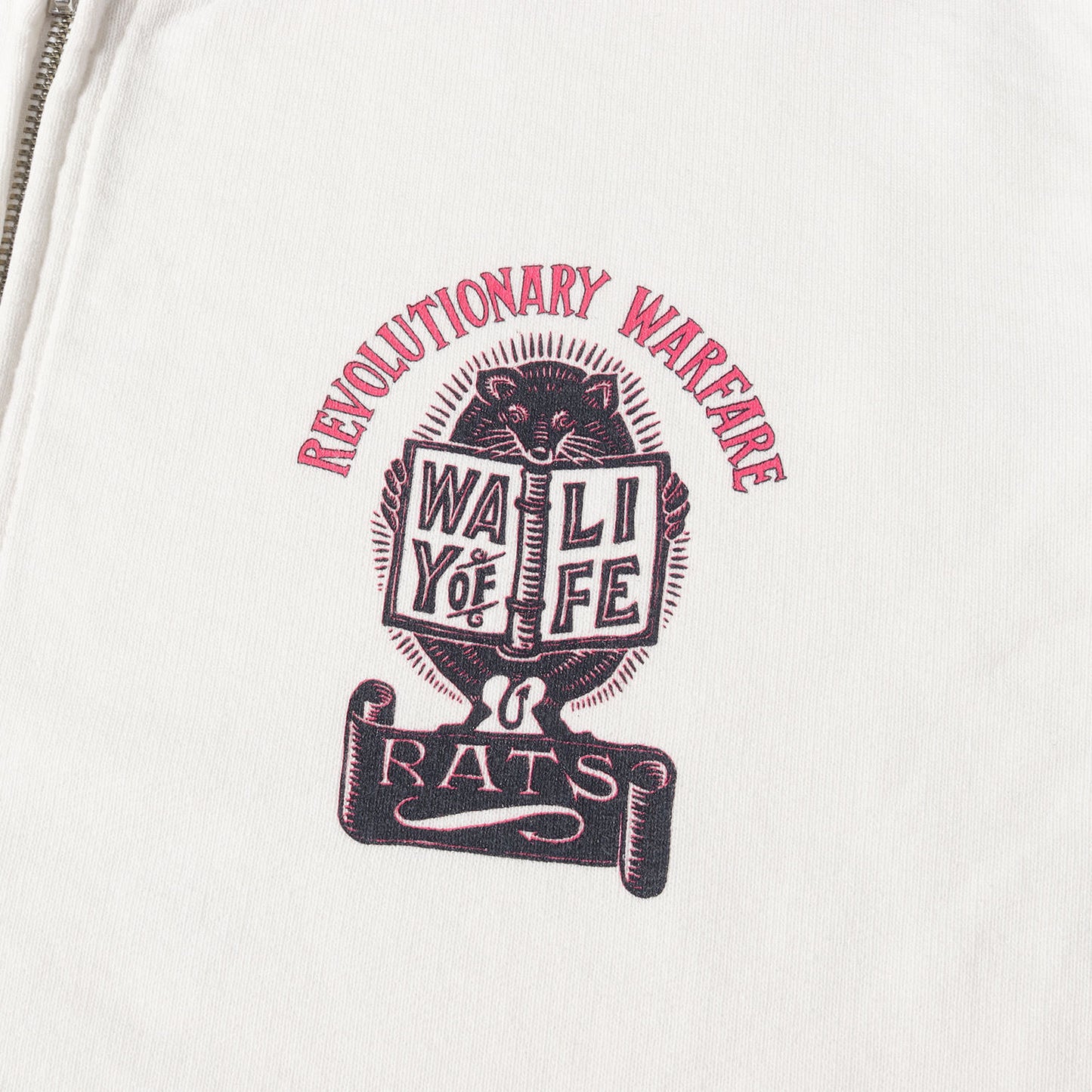 グラフィックプリント ジップ スウェット(ZIP UP TRIM SWEAT)