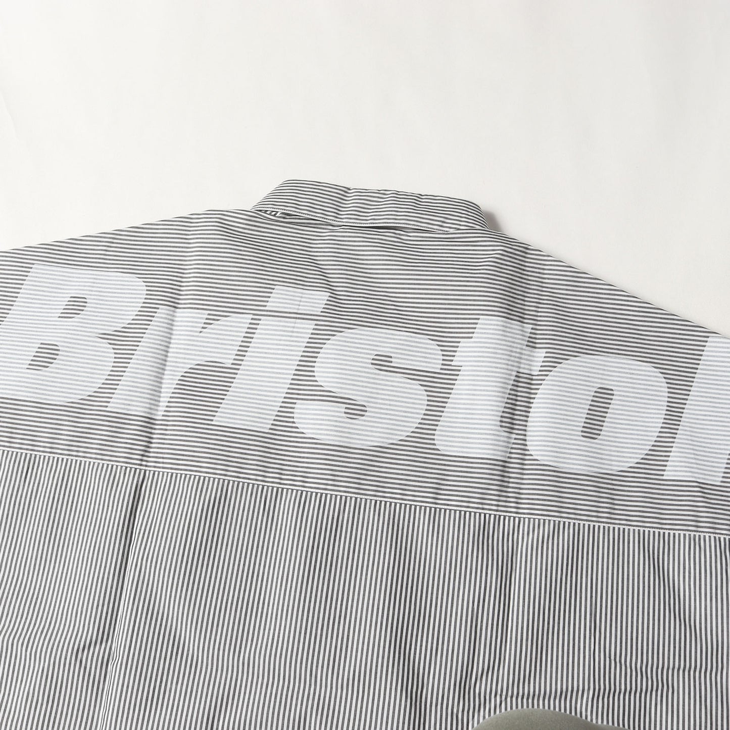 25SS ビッグロゴ ストライプ バギー 半袖シャツ(BIG LOGO S/S BAGGY SHIRT)