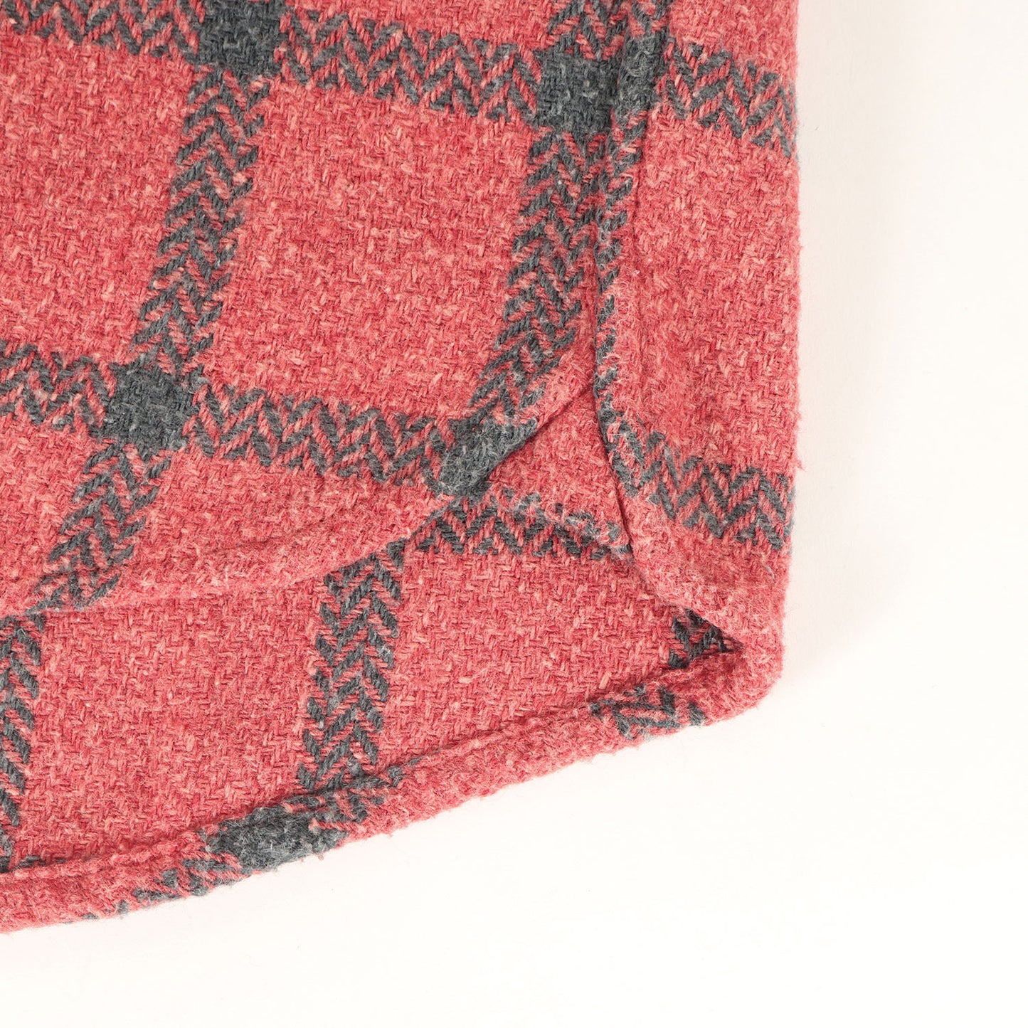 21AW ウーリーヘリンボーン チェック シャツ(WOOLY HERRINGBONE PLAID SHIRTS)