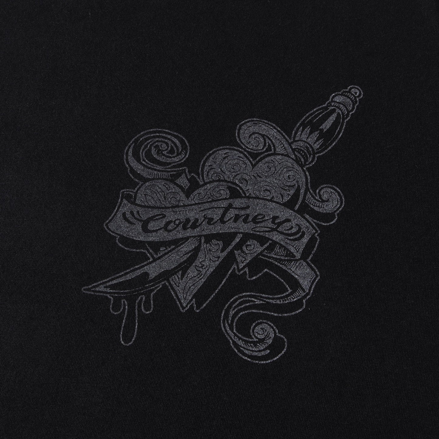 00s ハートグラフィック コットン/カシミヤ Tシャツ