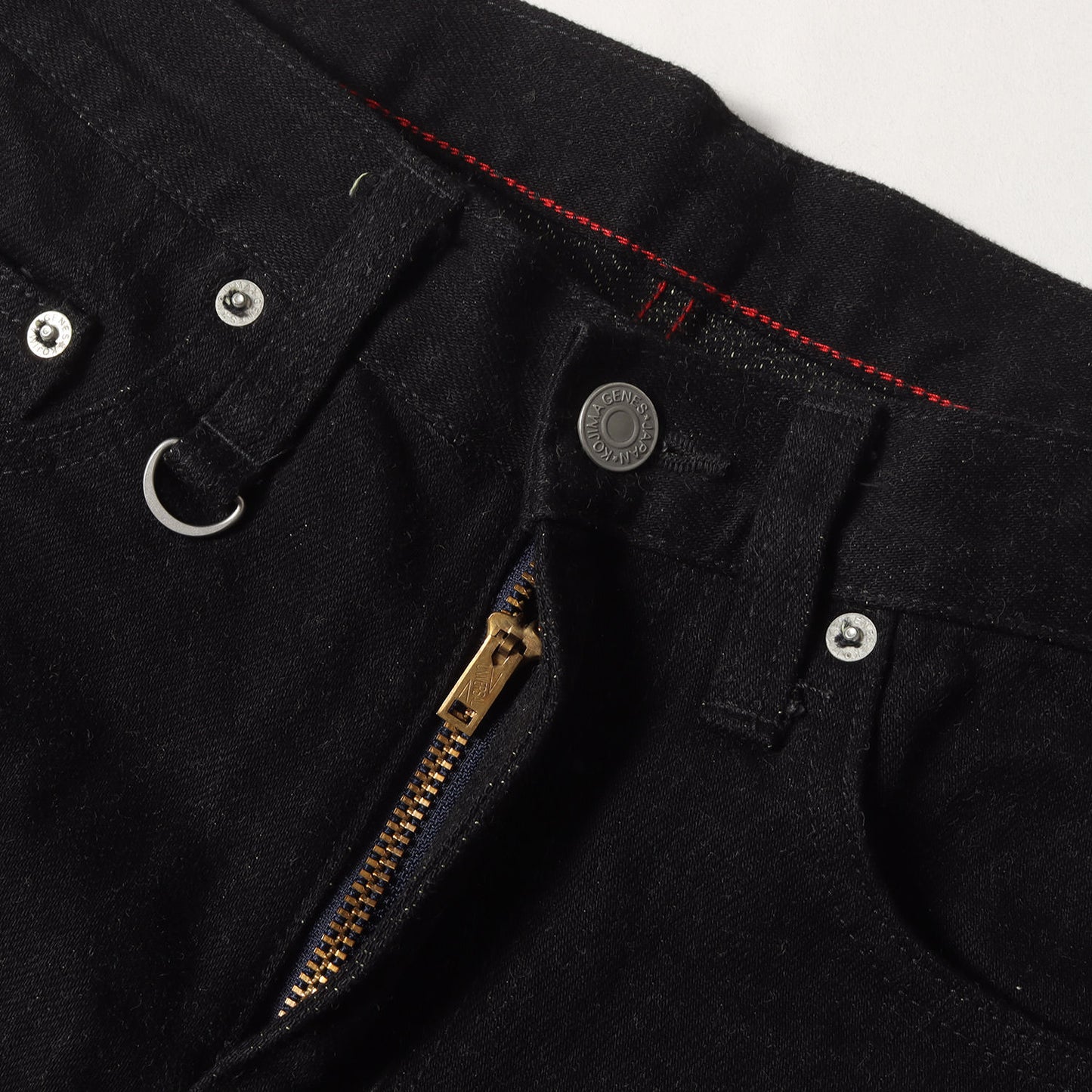 ケブラー ブーツカット ブラック デニムパンツ