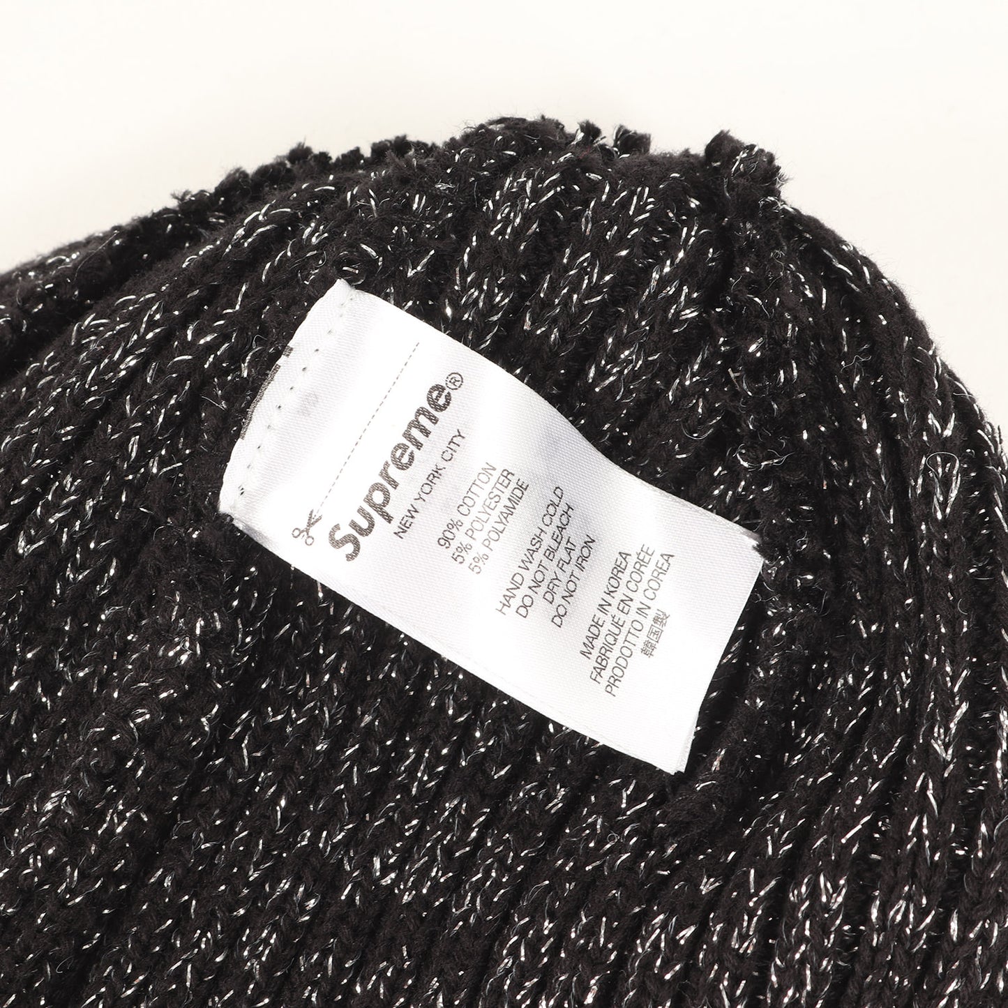 25SS オーバーダイ加工 メタリック コットンニット ビーニー(Overdyed Beanie)