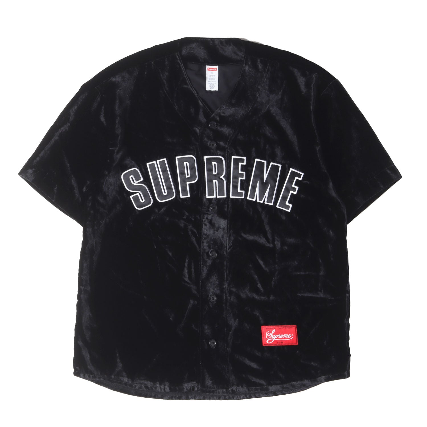 Supreme Velvet Baseball Jersey 
