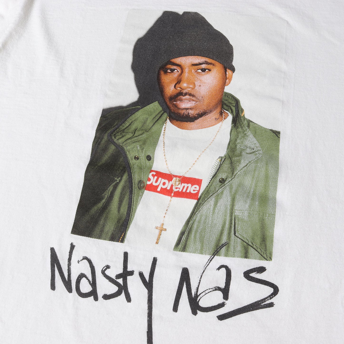 ナズ フォト クルーネック Tシャツ(Nas Tee)