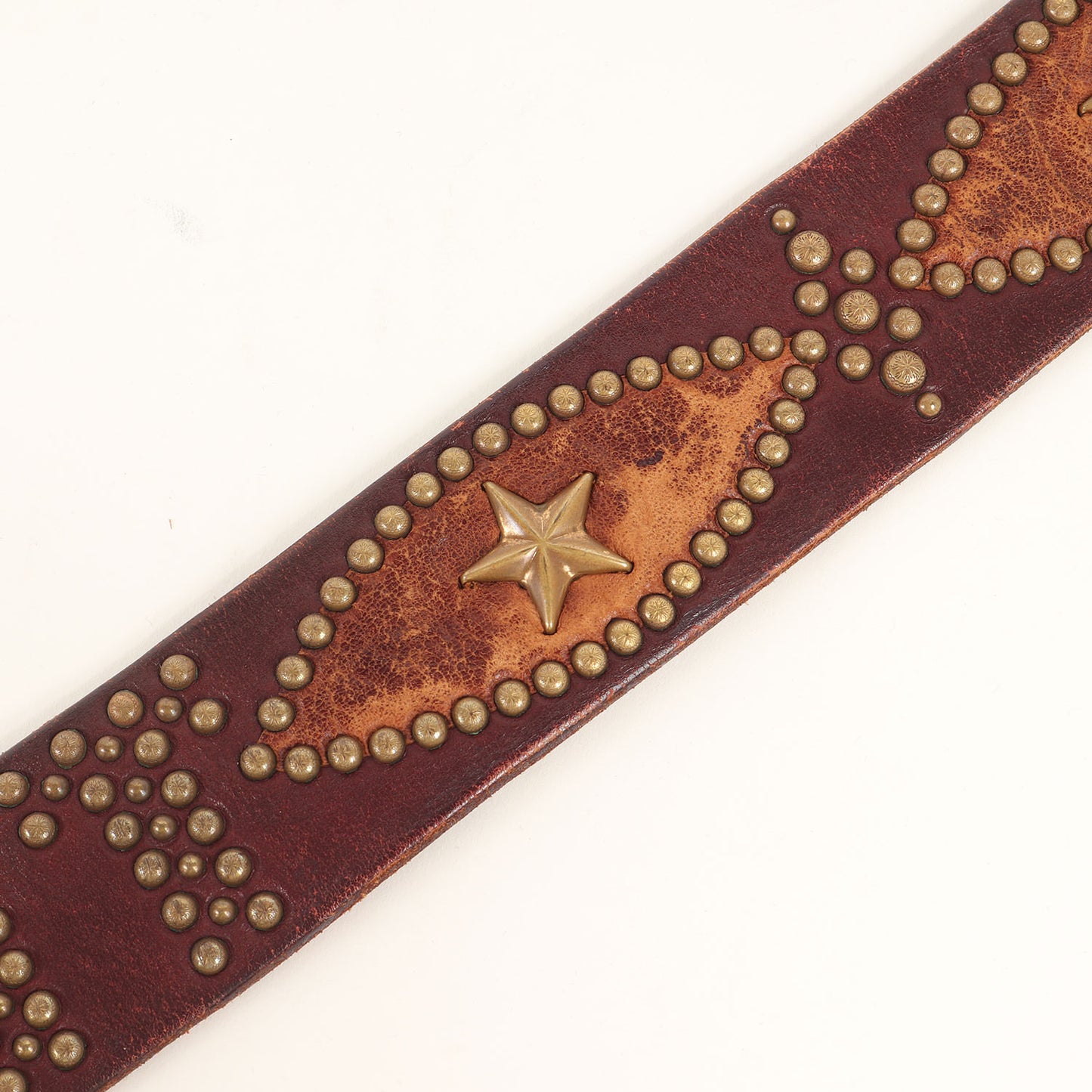 スタースタッズ レザー ベルト