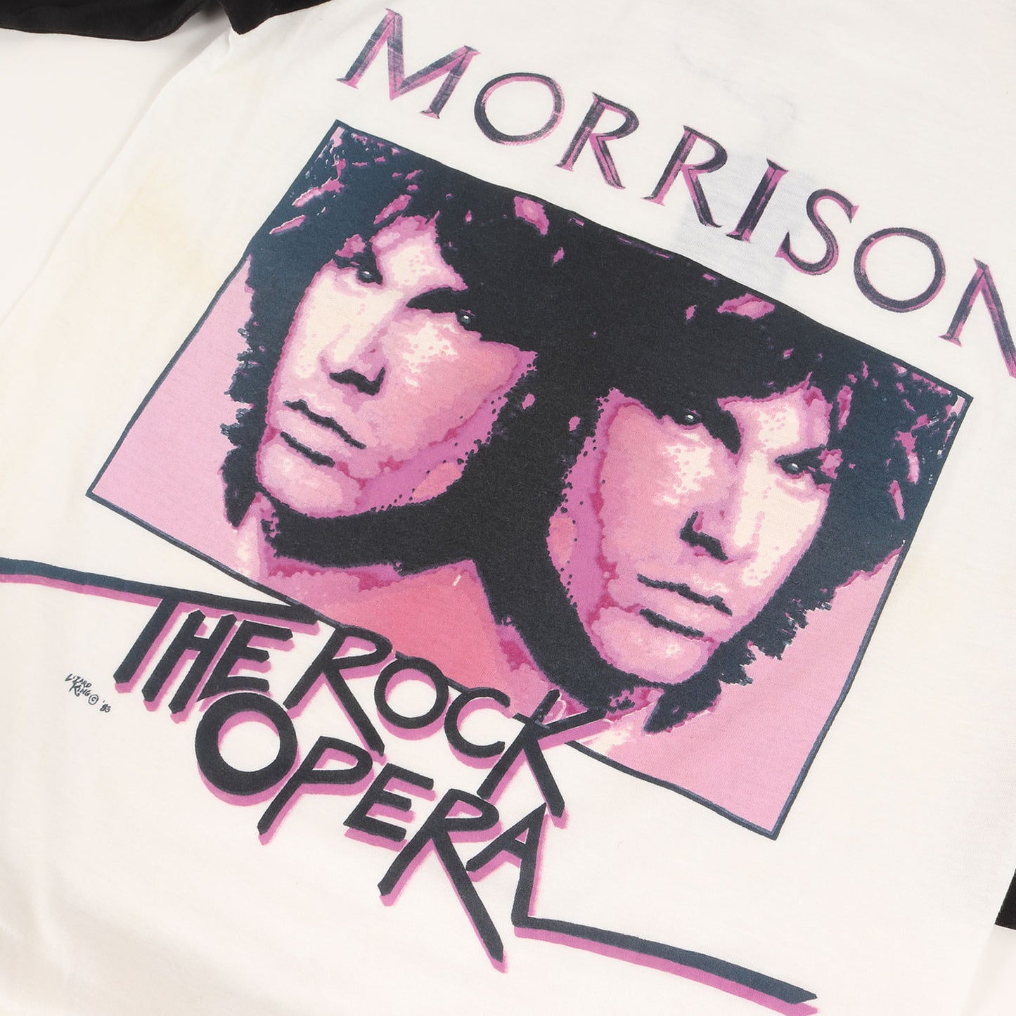 80s Jim Morrison THE ROCK OPERA 7分袖 ラグラン Tシャツ(USA製)