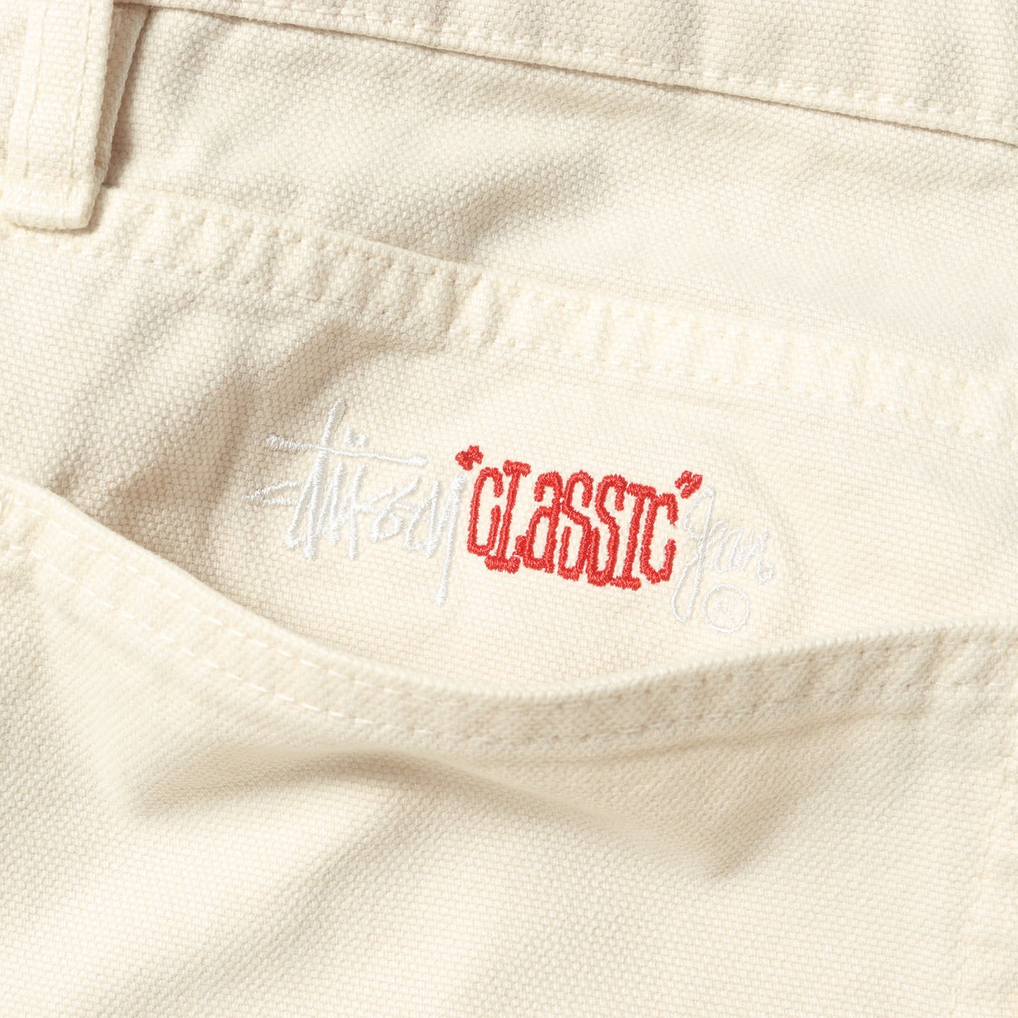 24SS コットンキャンバス 5ポケットパンツ(CLASSIC JEANS WASHED CANVAS)