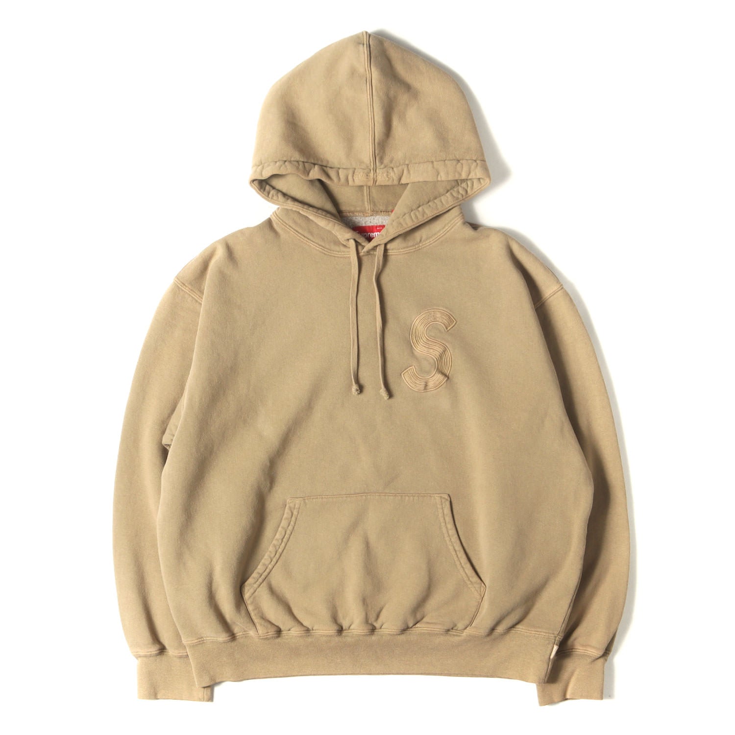 23SS オーバーダイ加工 Sロゴ スウェットパーカー(Overdyed S Logo 