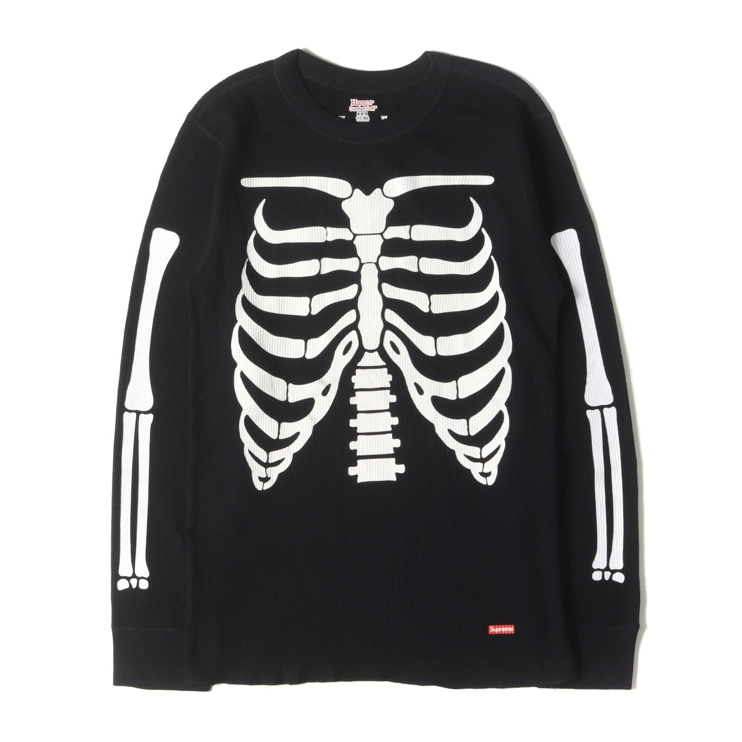 21AW ×Hanes ボーンプリント サーマル ロングスリーブTシャツ(Bones 