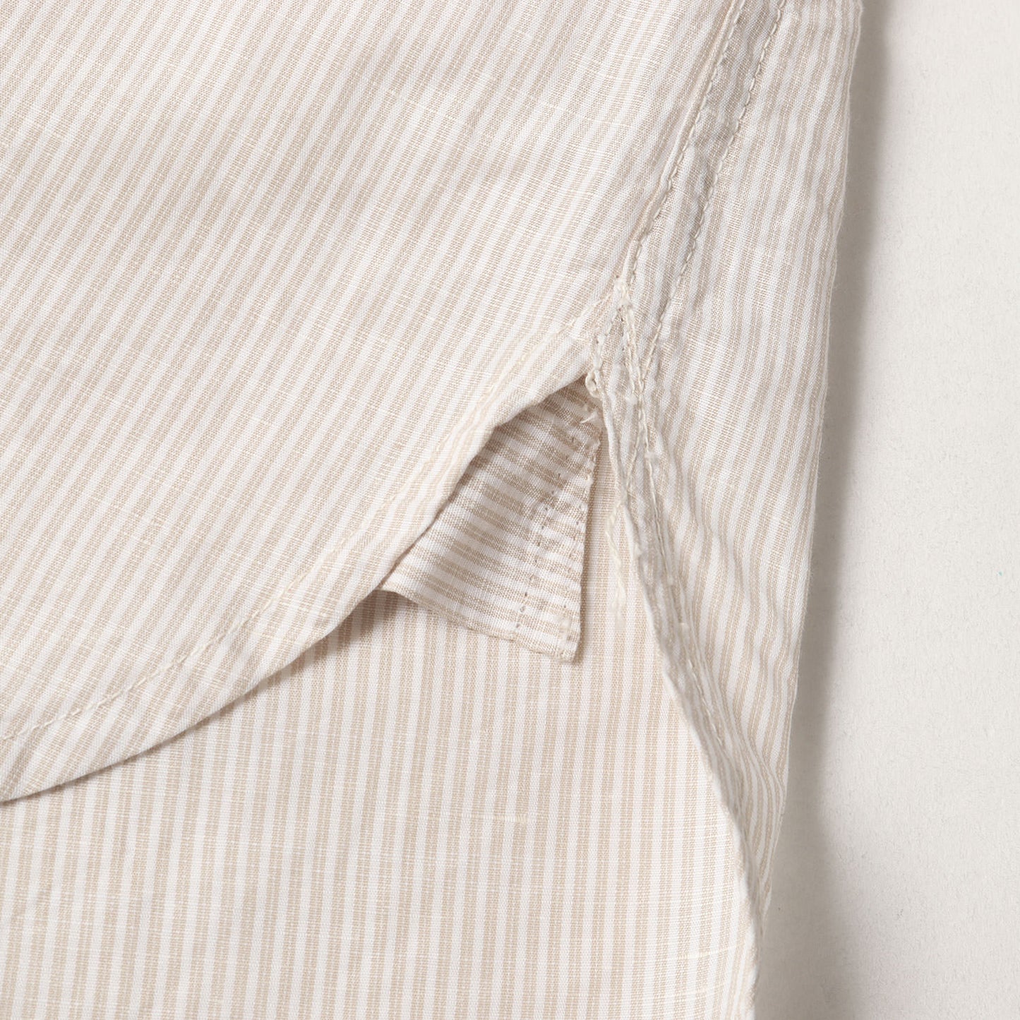 Lot.322 ストライプ コットン/リネン ワークシャツ