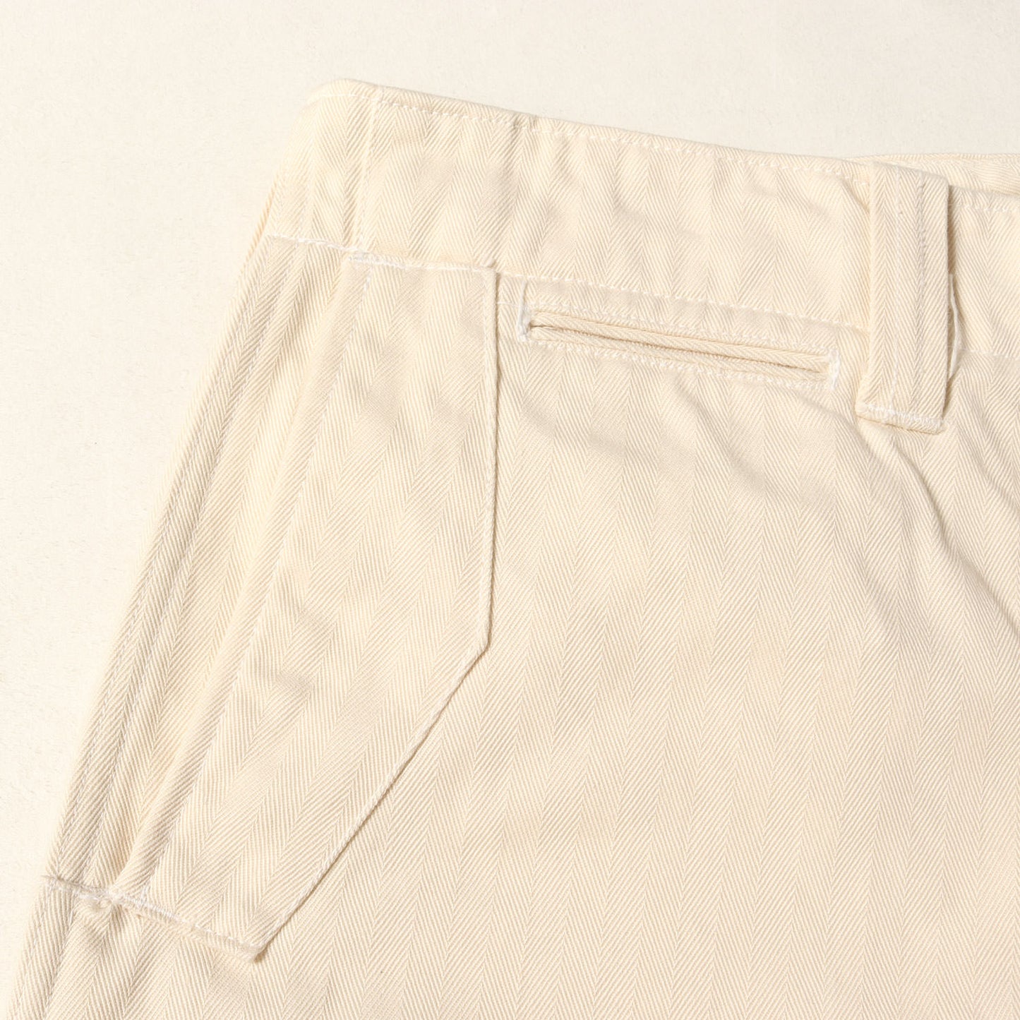 ヘリンボーンツイル ワークパンツ