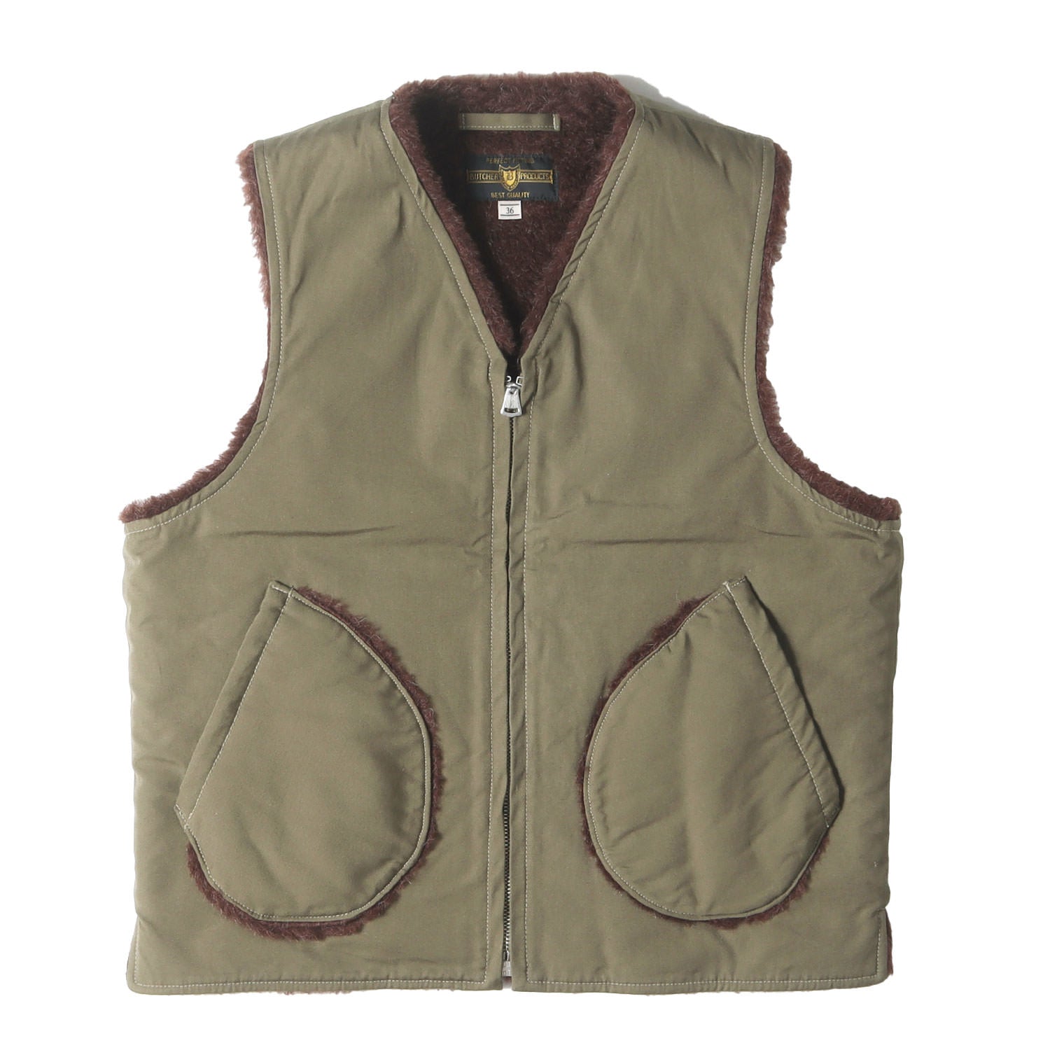 BUTCHER PRODUCTS U.S.NAVY N-1 アルパカボア デッキベスト - ブランド