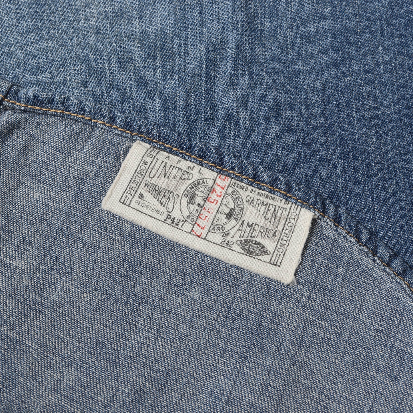 ヴィンテージ加工 デニム ウエスタンシャツ