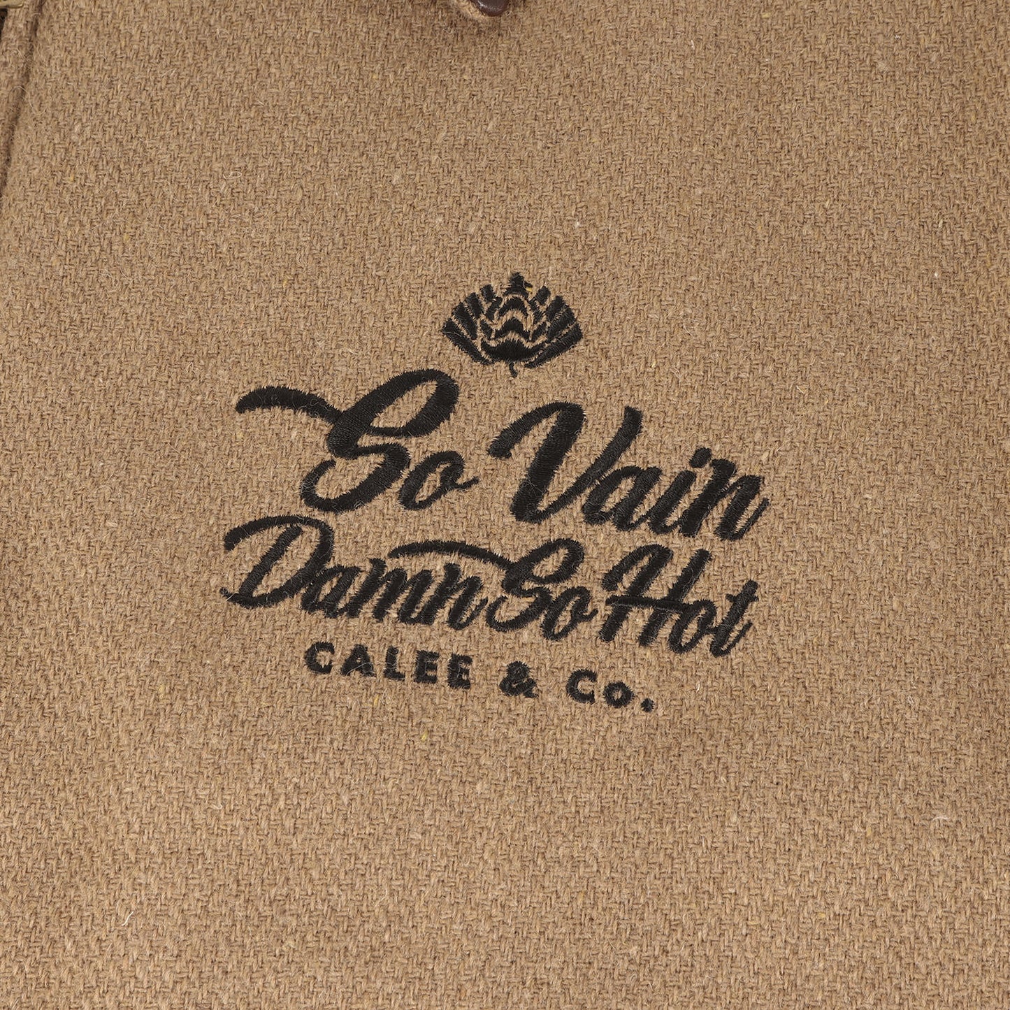 襟レザー 裏地総柄 ウール スイングトップ ジャケット