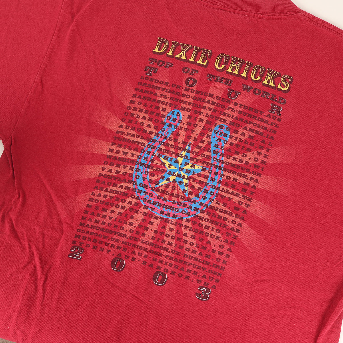 00s Dixie Chicks Top of the World Tour ディクシー・チックス Tシャツ / USA製 giant