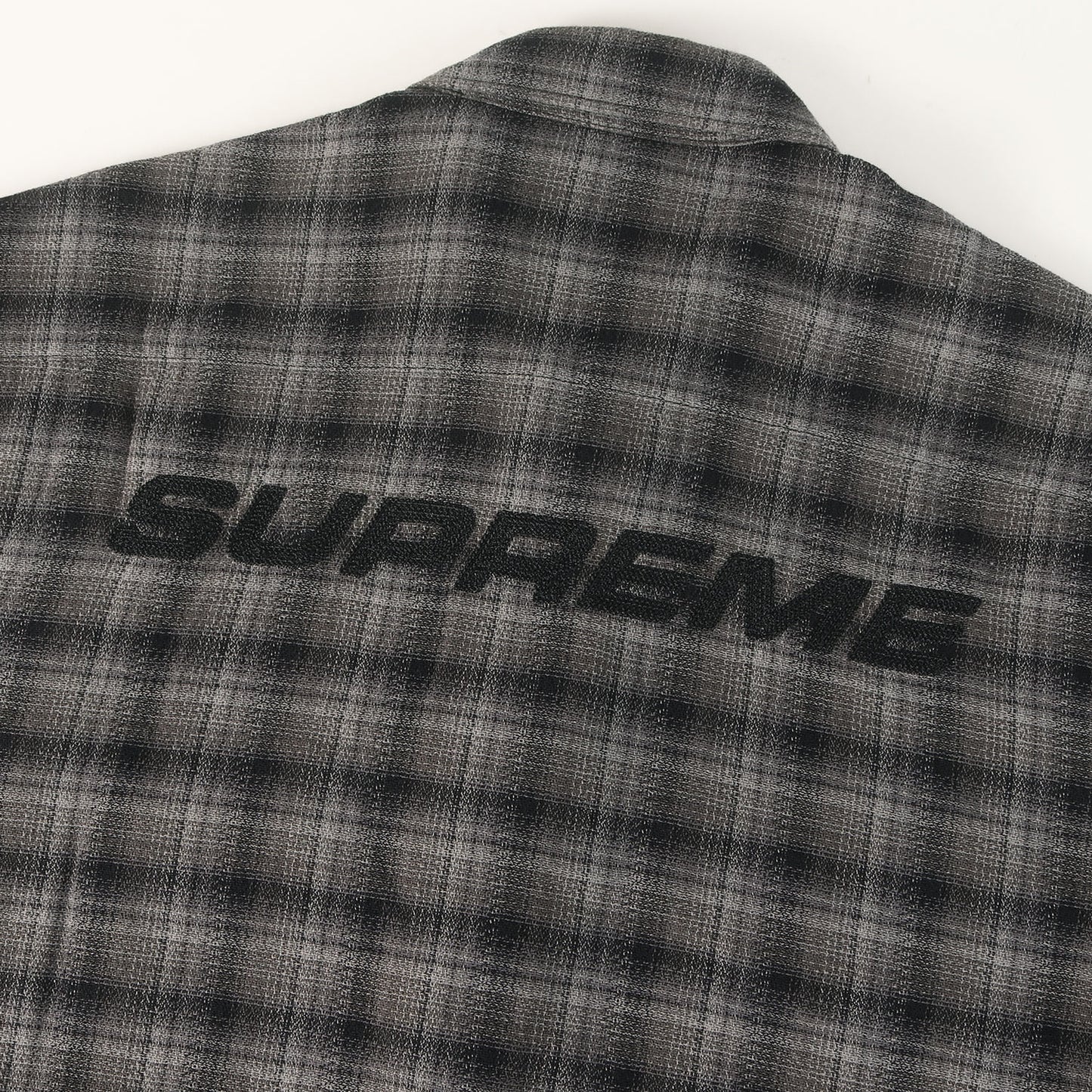 22SS バックロゴ オンブレチェック 半袖シャツ(Plaid S/S Shirt)