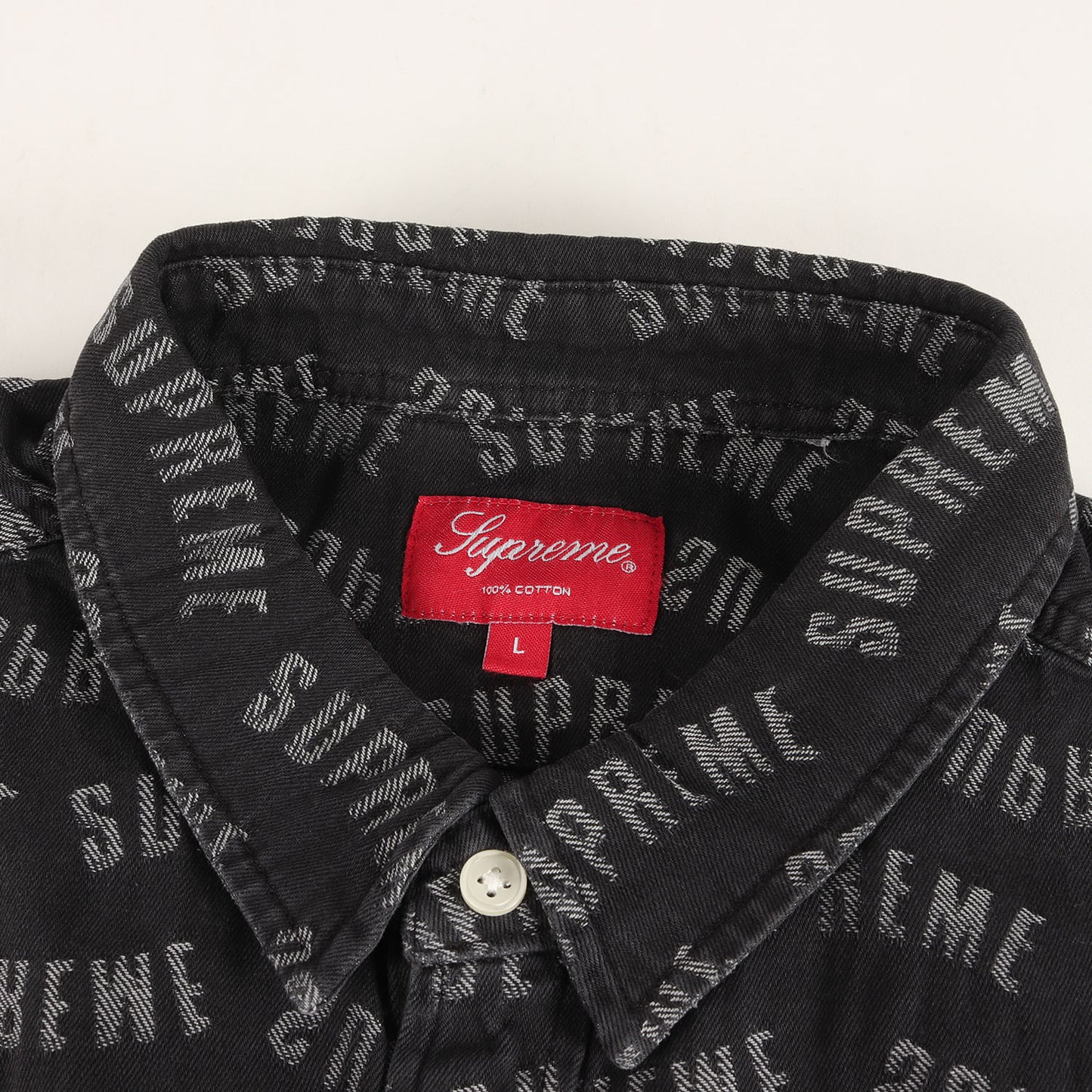 22SS アーチロゴ ジャガード デニムシャツ(Arc Jacquard Denim Shirt)
