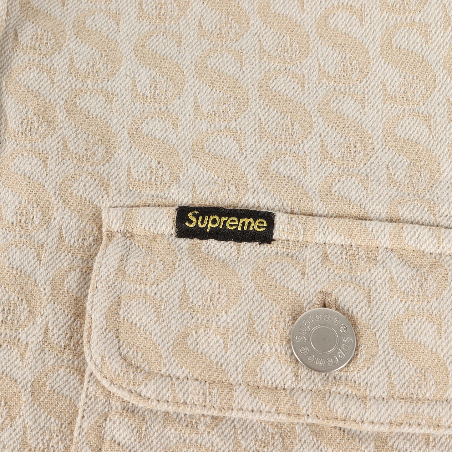 21AW Sロゴ モノグラム デニムシャツ(Monogram Denim Shirt)