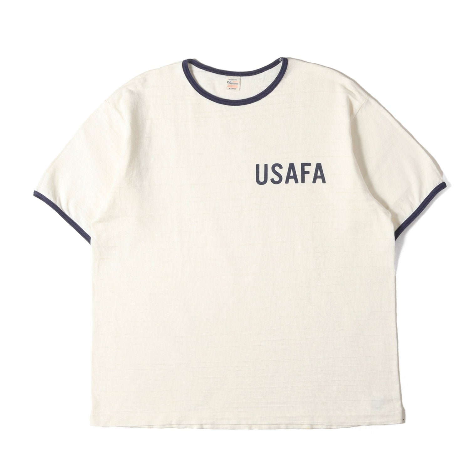 WAREHOUSE (ウエアハウス) 24SS USAFA プリント リンガー Tシャツ 