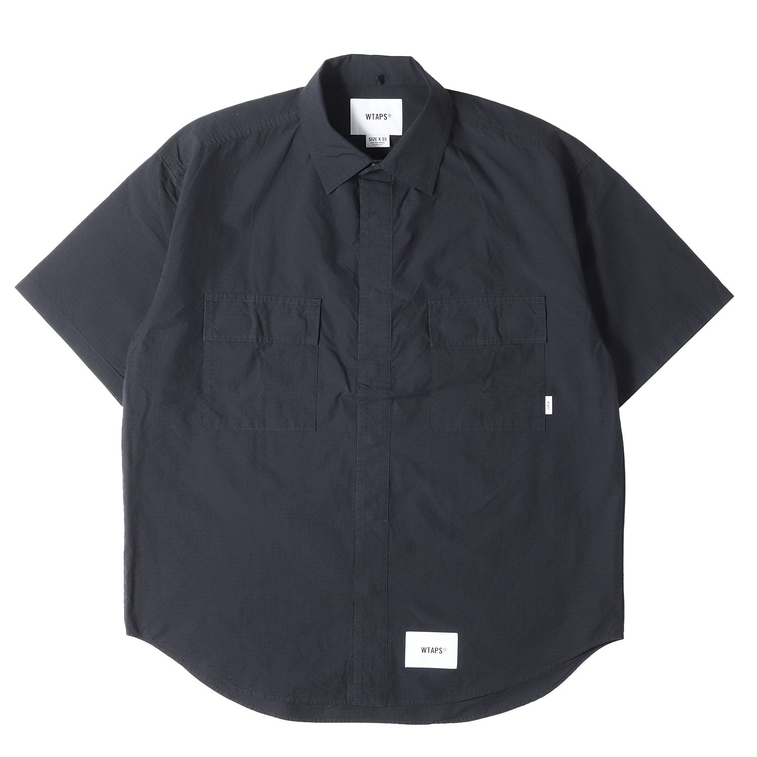 WTAPS (ダブルタップス) 23SS リップストップ スナップボタン 半袖 