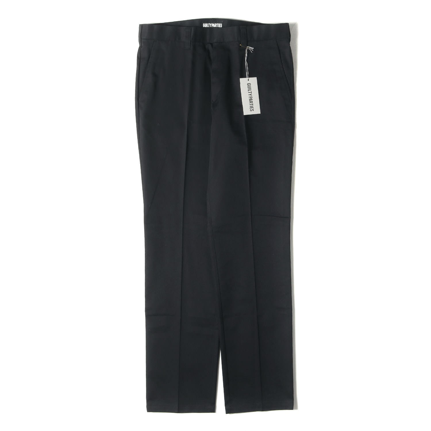 WACKO MARIA ワコマリア パンツ ブラック 黒 サイズ:L | WOLFS HEAD スタースタッズ ツイル チノパンツ (REGULAR STRAIGH STAR STUDS WORK PANTS) | ボトムス ズボン【メンズ】【K4654】 WOLF'S HEAD スタースタッズ ツイル チノパンツ(REGULAR STRAIGH STAR