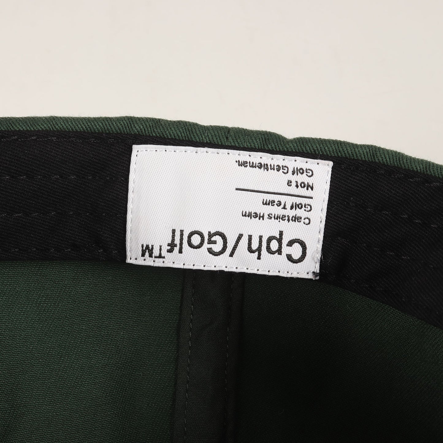 24SS Golf ロゴ刺繍 6パネルキャップ(GENTLEMAN FLAT VISOR CAP)