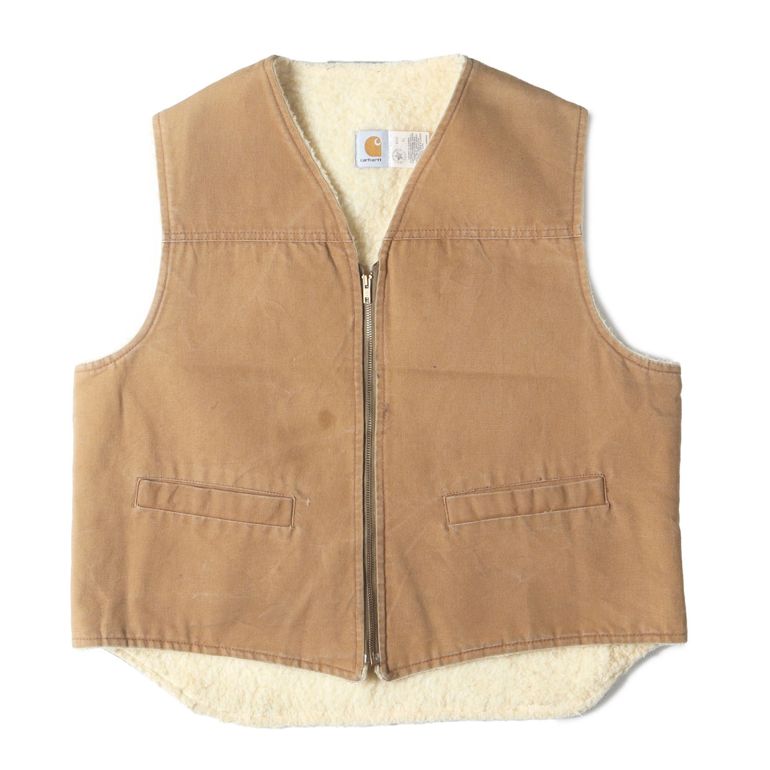 サプライズセール carhartt ダックベスト 裏地ボア アメリカ製 90's