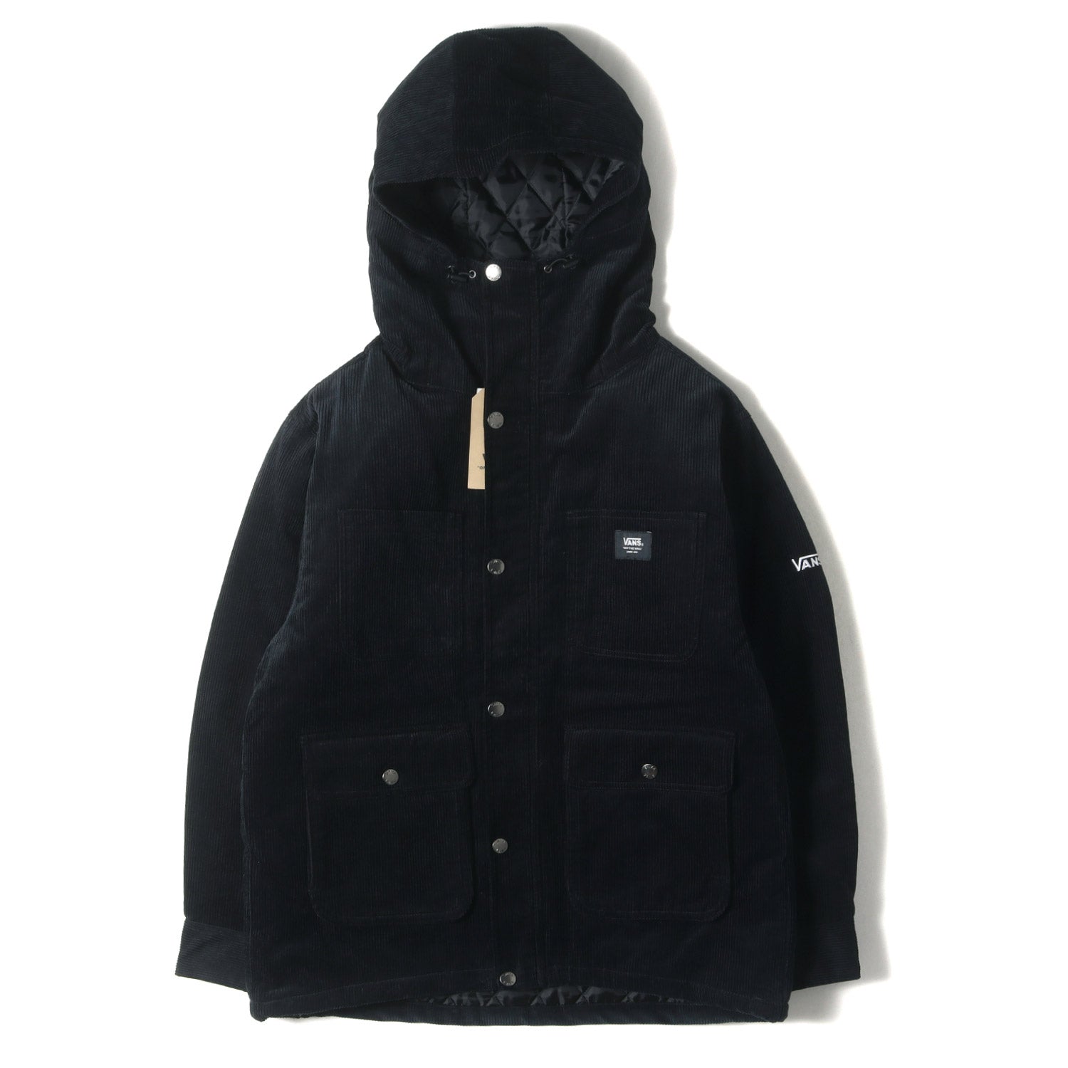 コーデュロイ 裏地キルティングワークジャケット(Corduroy Hooded Work 