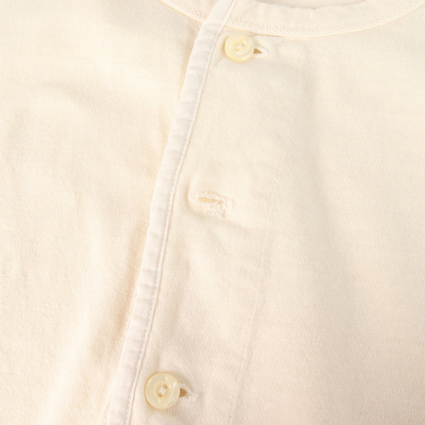 コットンスラブ ヘンリーネック Tシャツ