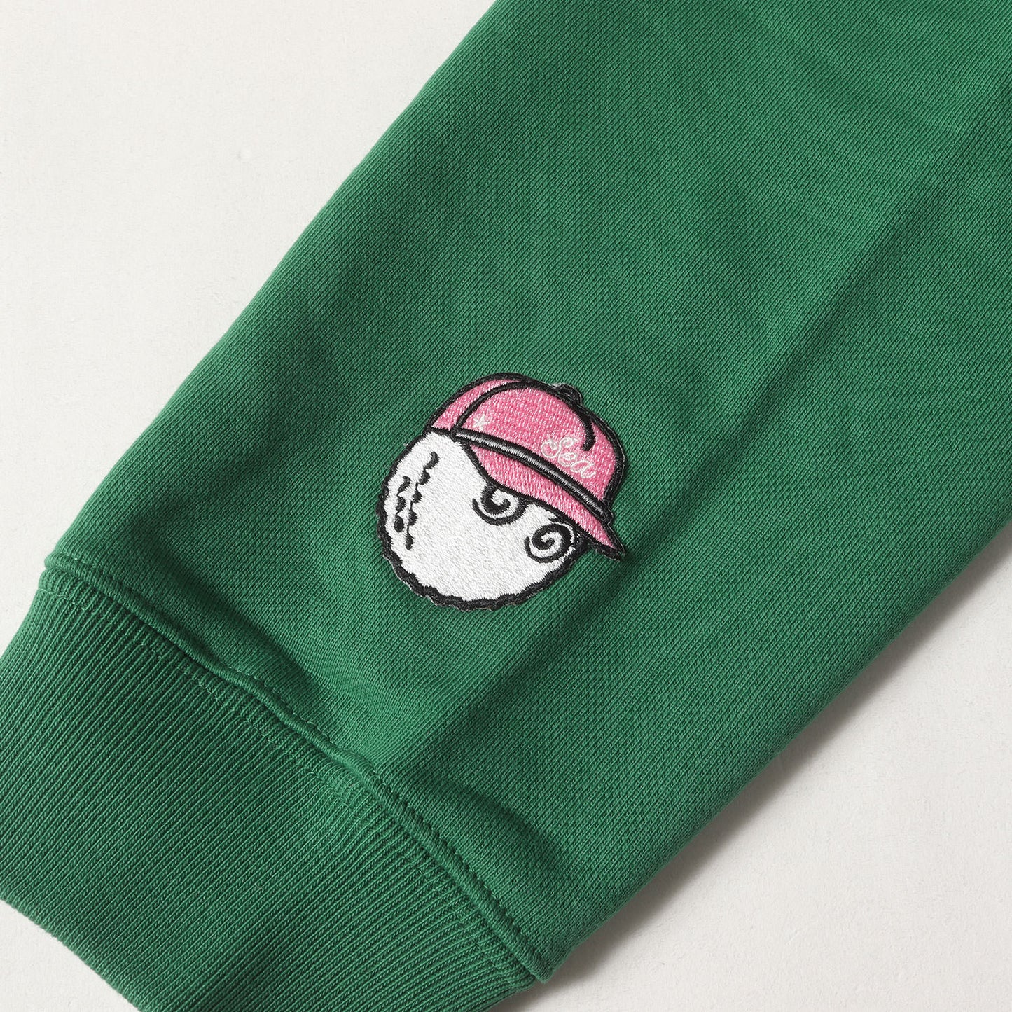 22SS ×Malbon Golf ロゴ刺繍 ハーフジップ スウェット