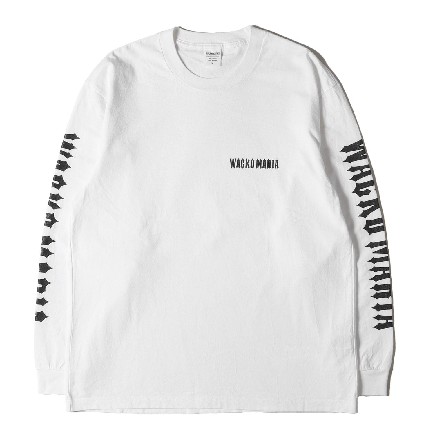 25SS ウォッシュ加工 ブランドロゴ ロングスリーブ Tシャツ(WASHED 