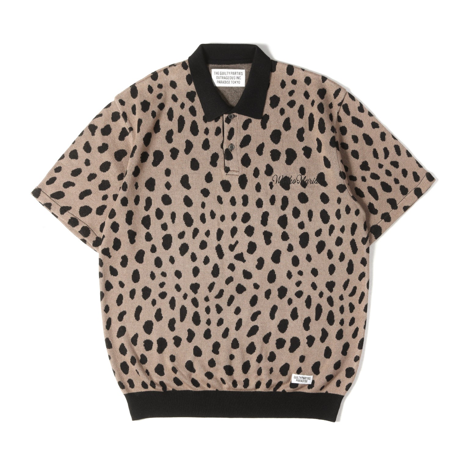 WACKO MARIA (ワコマリア) 24SS レオパード柄 ジャガード ニット 