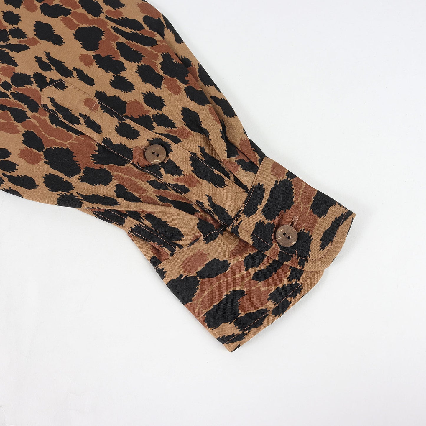25SS レオパード柄 レーヨン 長袖 ハワイアンシャツ / アロハシャツ(HAWAIIAN SHIRT L/S)