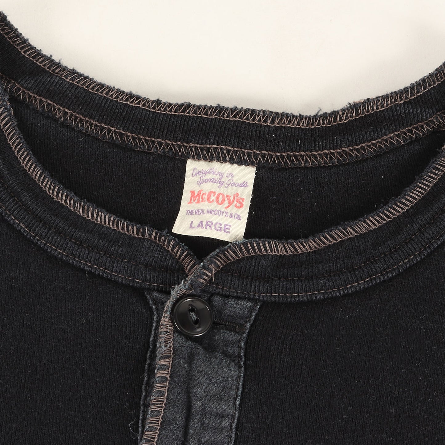 ヘンリーネック 無地 ロングスリーブ Tシャツ