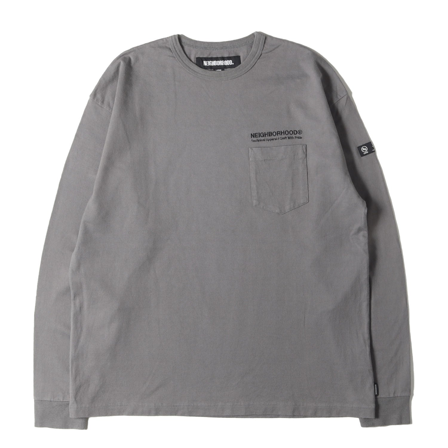 22AW ロゴ刺繍 ロングスリーブ ポケット Tシャツ(CLASSIC-P CREWNECK 