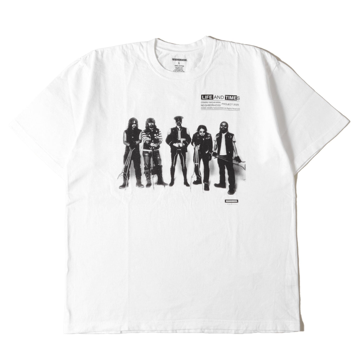 NEIGHBORHOOD (ネイバーフッド) 25SS ×長濱治 フォト グラフィック T 