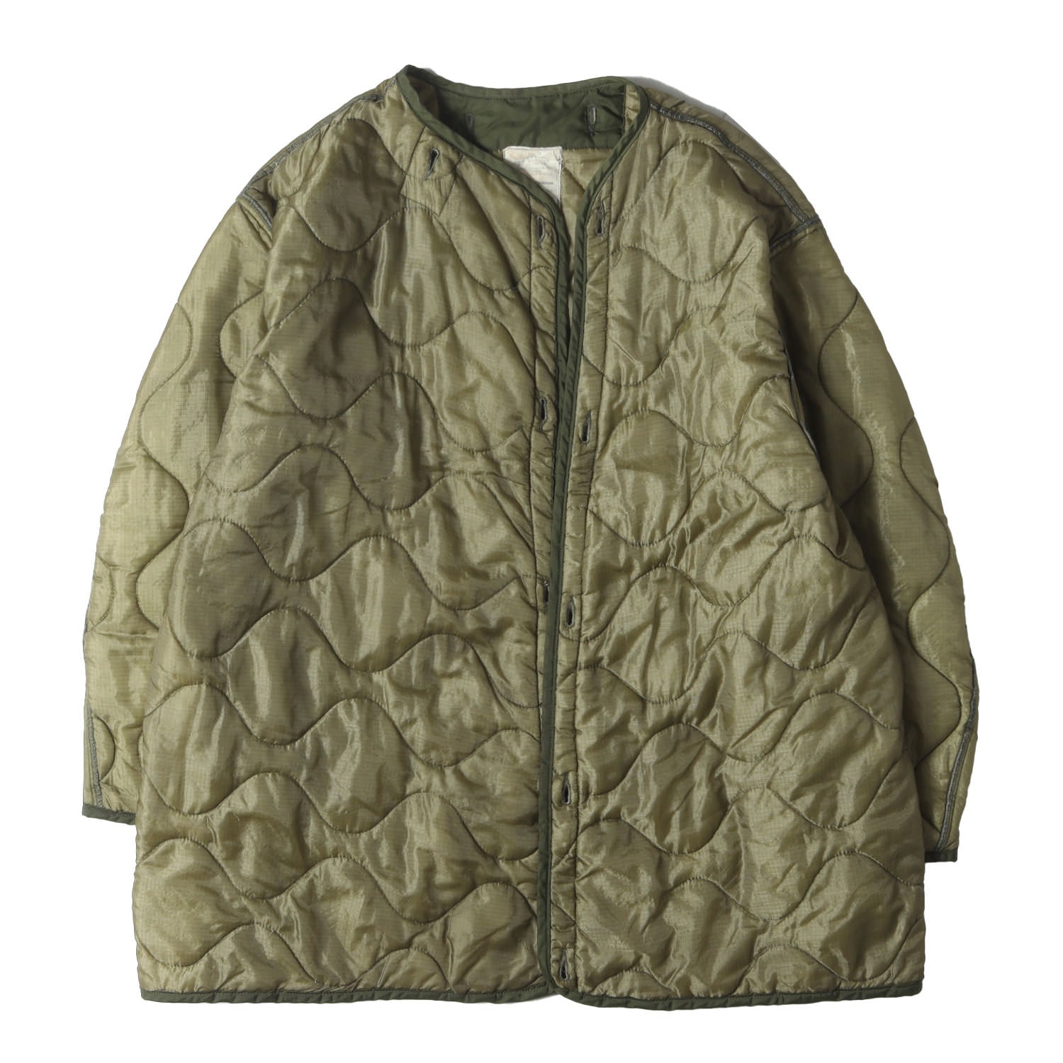 美品 70s M-65 ライナーキルティングジャケット モッズコート用 米軍実物 70s 米軍実物 M-65モッズコート用 キルティング ライナー ジャケット