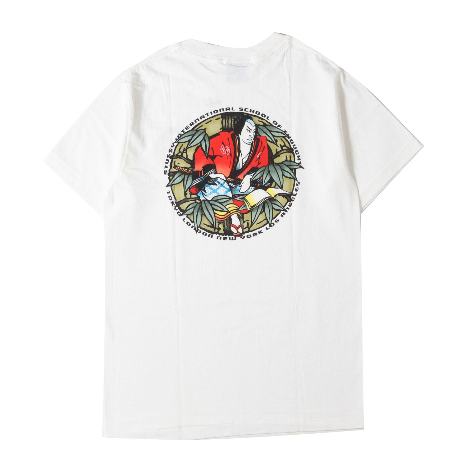 STUSSY (ステューシー) 90s 紺タグ 歌舞伎 和柄 プリント Tシャツ(USA 