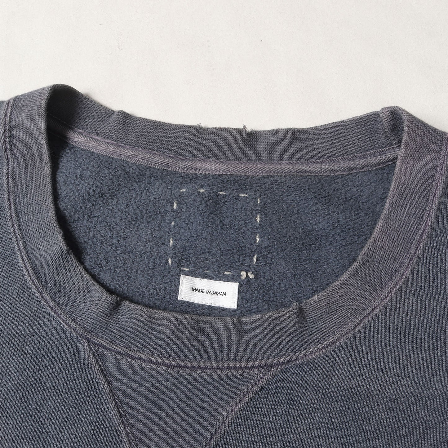20SS ムラ染め加工 オーバーサイズ スウェット(JUMBO SWEAT L/S UNEVEN DYE)